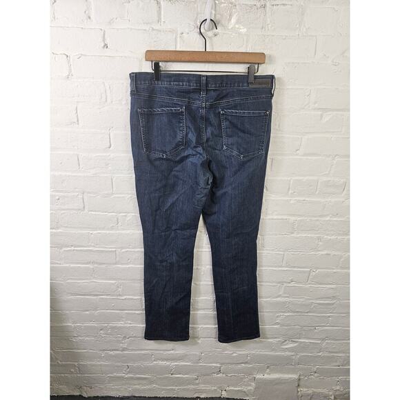 DKNY Women's Straight Leg Denim Jeans Regular Fit Mid Rise Blue Size 32 - Picture 2 of 5